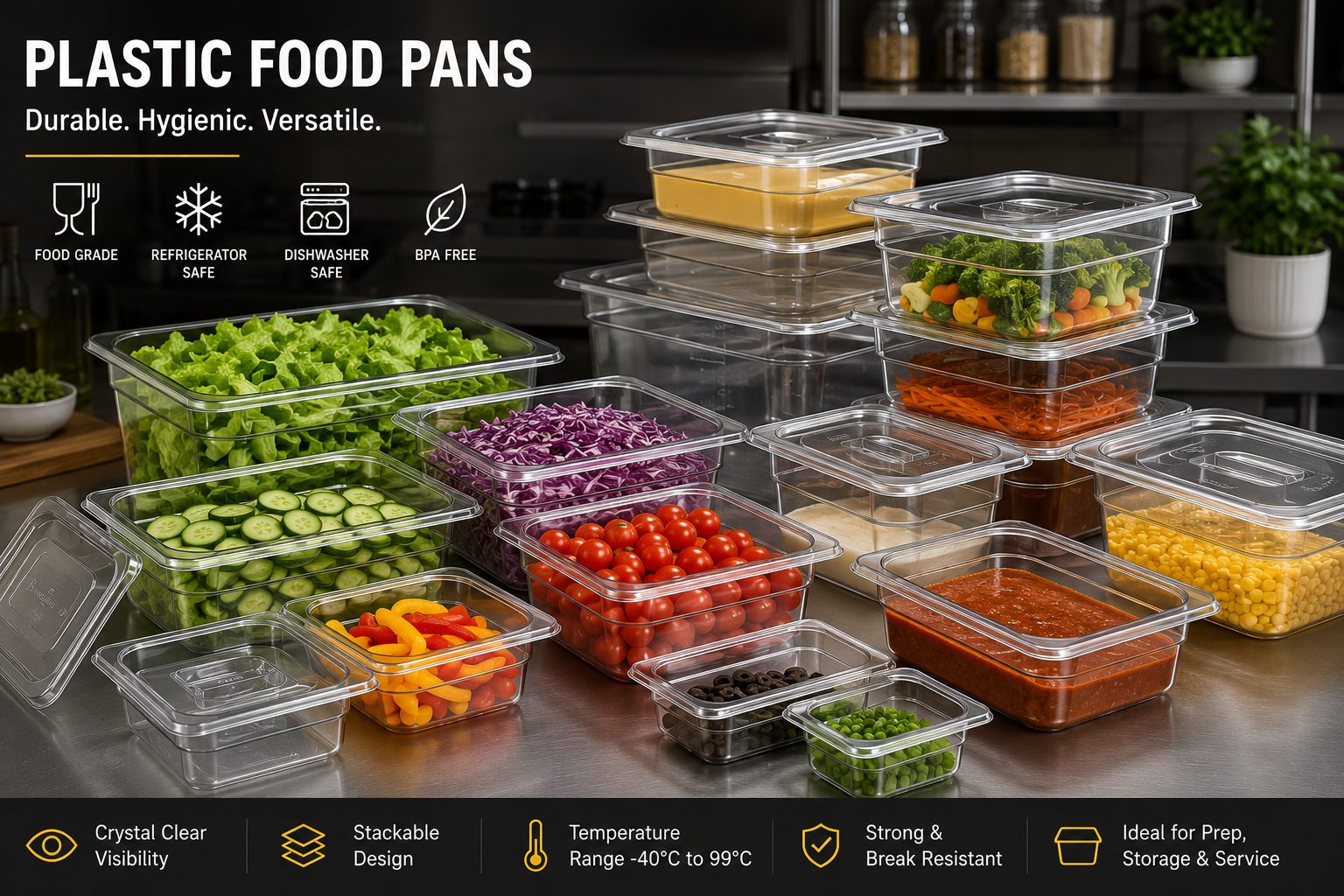 Plastic Food Pans
