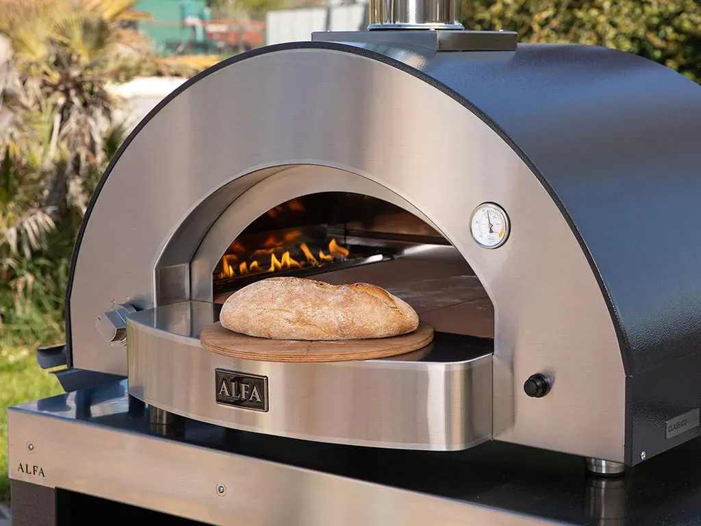 Alfa Forni Classico Hybrid Gas & Wood Fired Pizza Oven 4 Pizza 80 x 60 cm 6