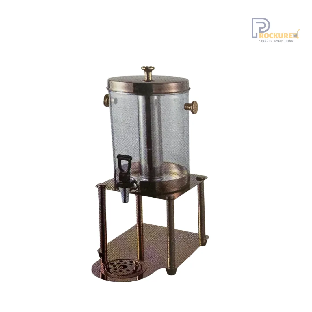 Rose Gold Pillar Juice Dispenser – 7L Elegant Drink Server