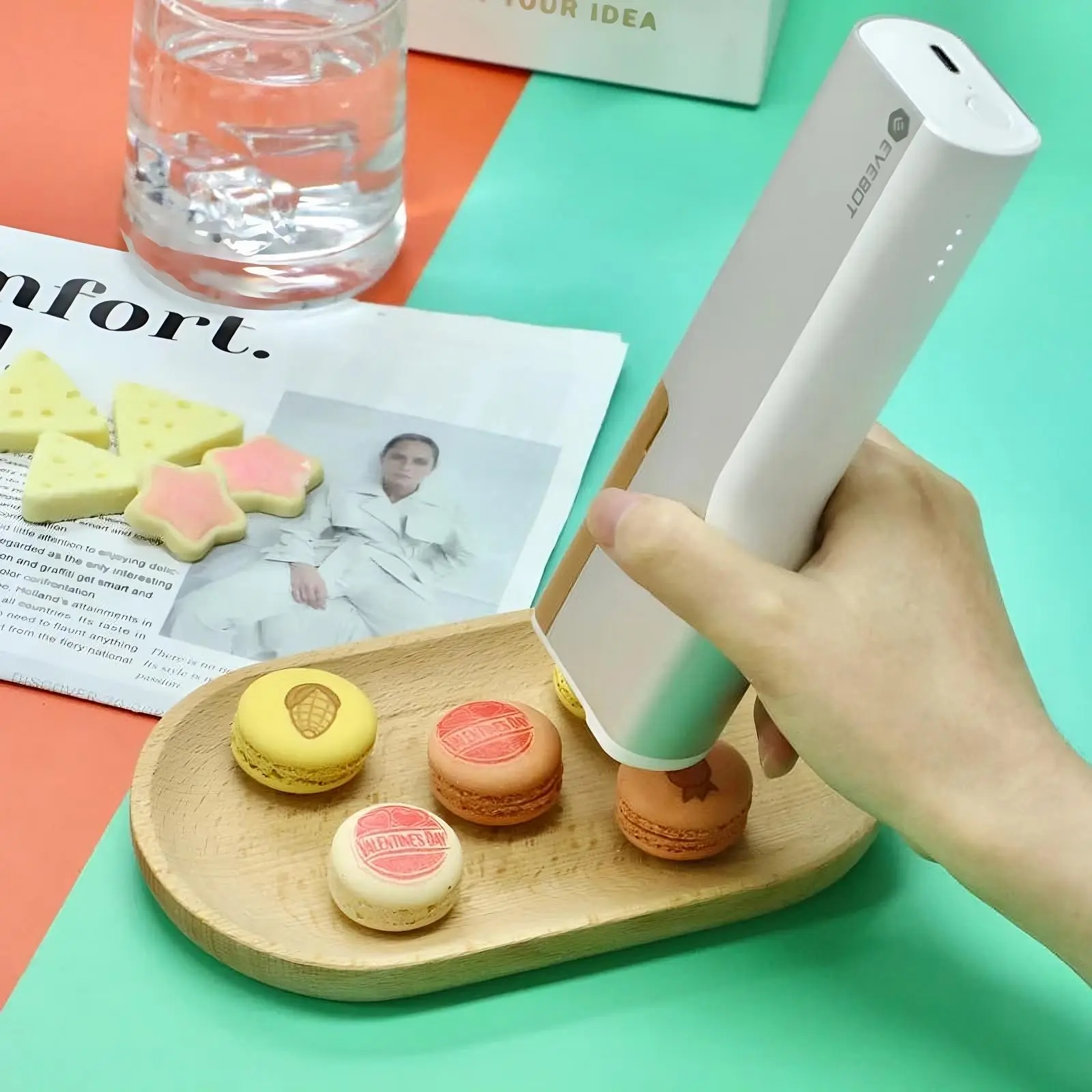 Evebot PrintPen - Portable Food Printer With Edible Ink (FDA Certified) 5