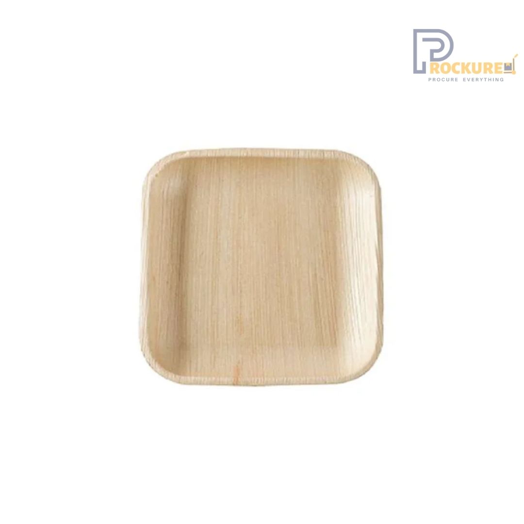 Areca Leaf 5 Inch Square Plate