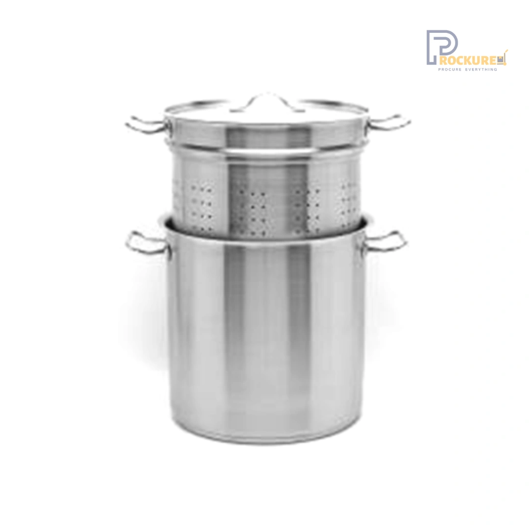 AVON Stainless Steel Pasta Steamer with Stock Pot & Insert – 24cm Diameter with Encapsulated Base