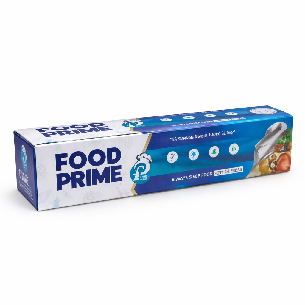 Food Prime Aluminium Foil Roll 25mtr - 10 Pack ALUMFOL25