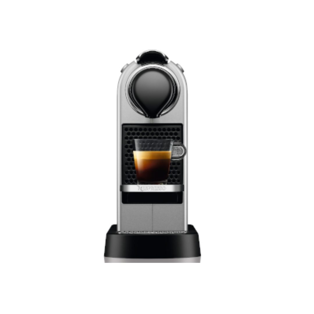 Nespresso Essenza Citiz Silver | Compact Espresso Machine with 1 L Water Tank