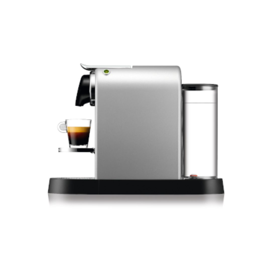 Nespresso Essenza Citiz Silver | Compact Espresso Machine with 1 L Water Tank