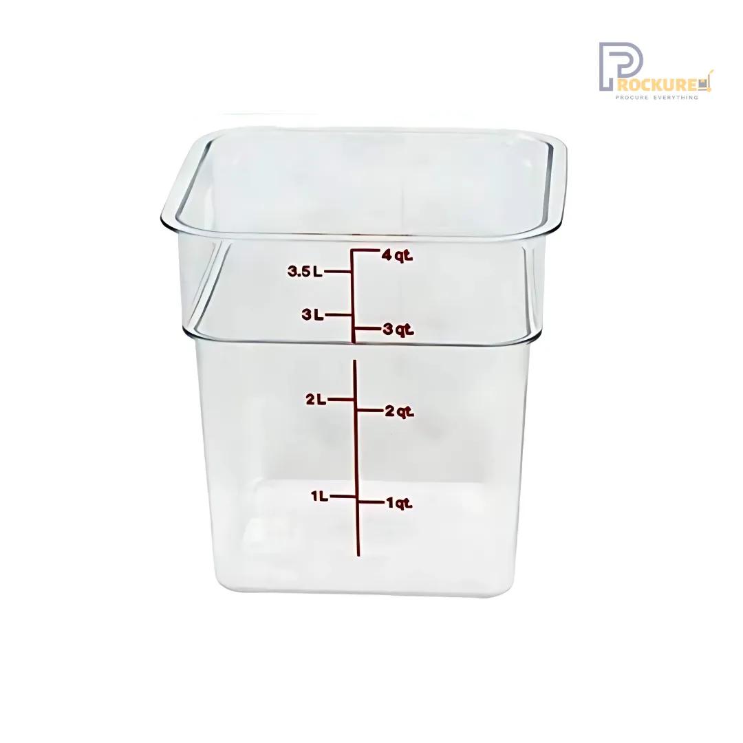 Cambro 6SFSCW Square Storage Container – 6L | Large Capacity Storage Bin