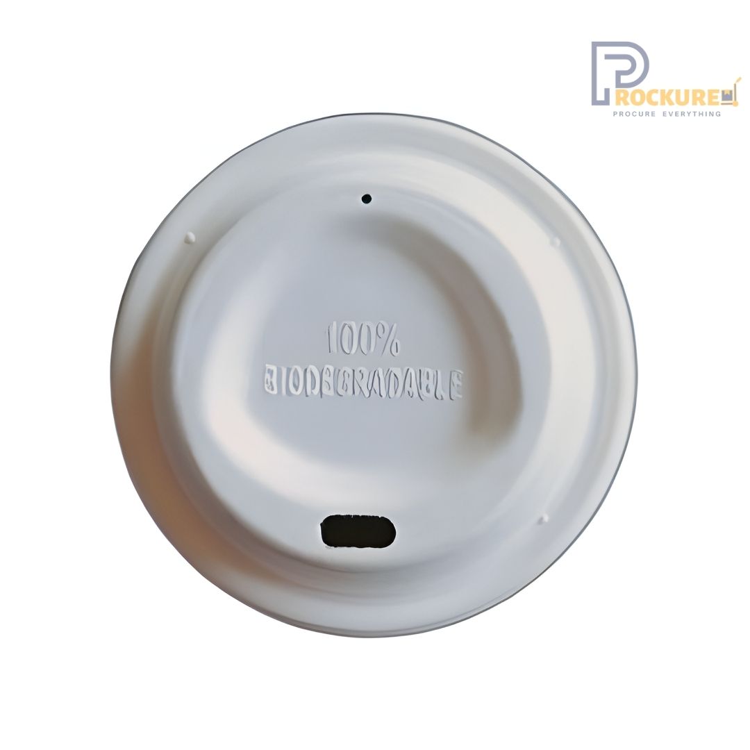 Bagasse Sipper Lid 80 mm For 250/300 ml Cup