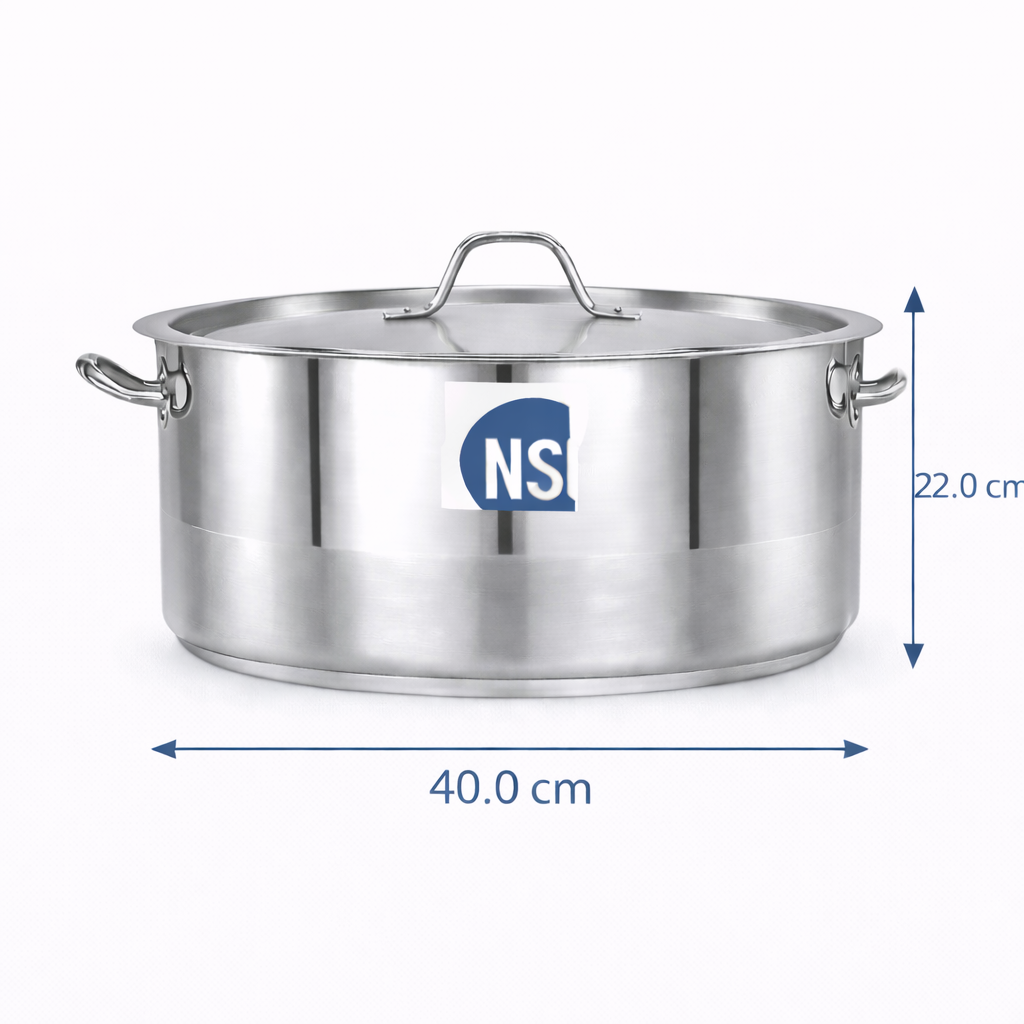 Stainless Steel Cookpot 28 Litre - Pradeep CookPot 1/2 Size 40 x 22 Cm 7229M/40