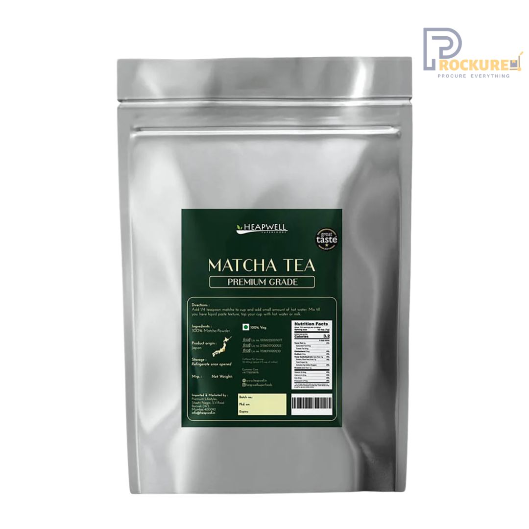 Heapwell Premium Grade Matcha Powder, 500g