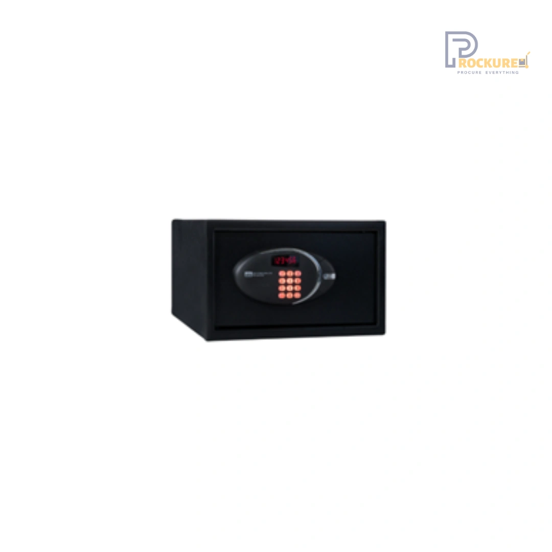 Compact Hotel Room Safe – JVD Trustee Plus Compact Safe with Code Lock and TN40 Key