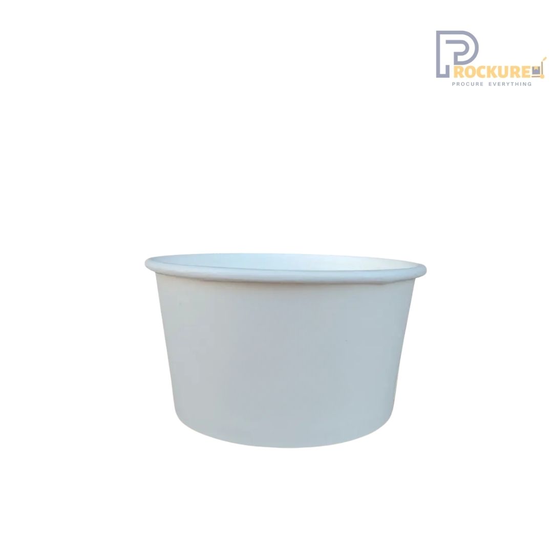 White Paper Bowl | 350 ml
