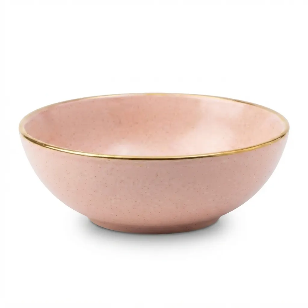 Meraami Aura Blush Ceramic Ellipse Bowl 17 cm