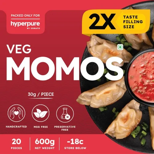 Veg Momos Pack of 20 Frozen 30 gm/pc 2