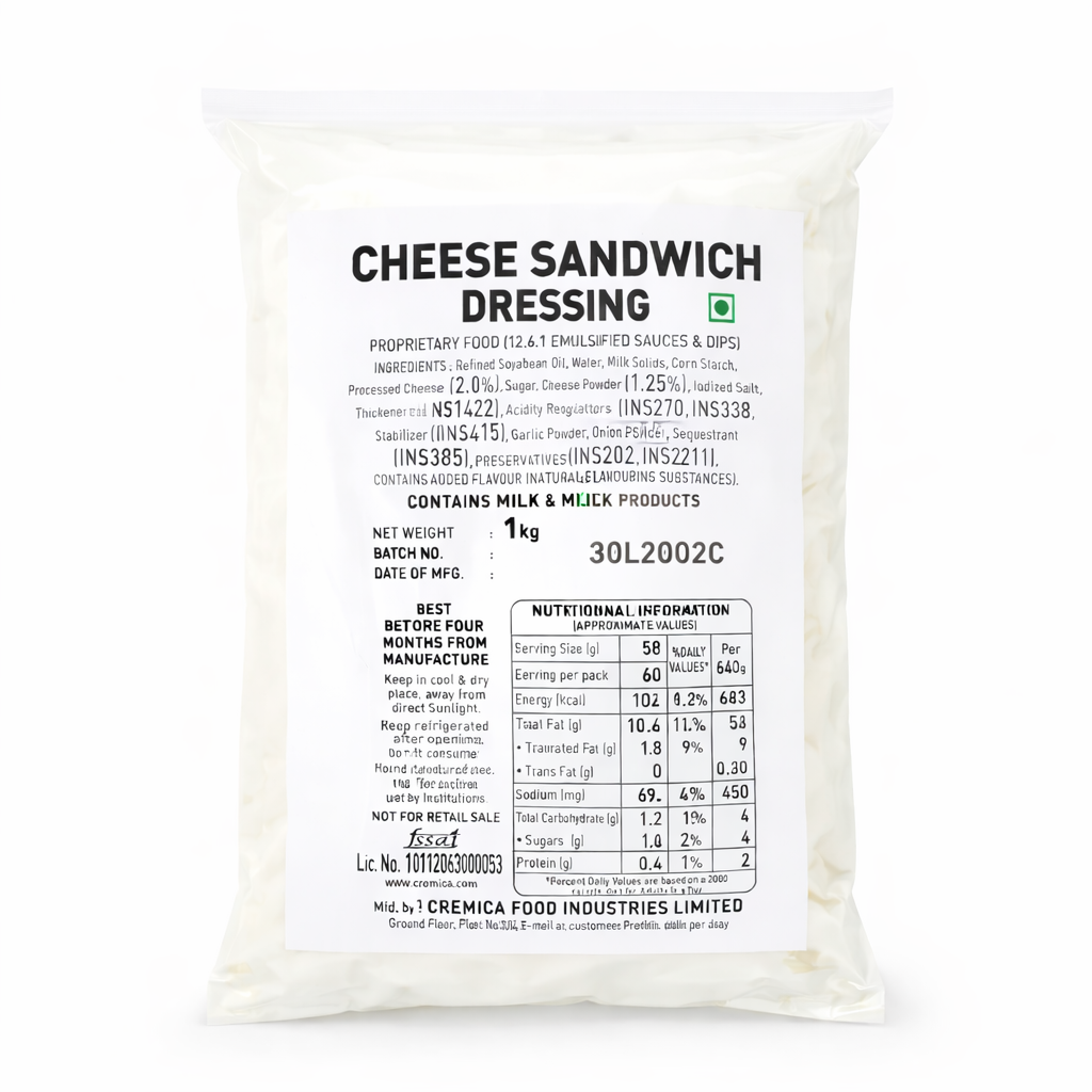 Cremica Cheese Sandwich Dressing 1kg