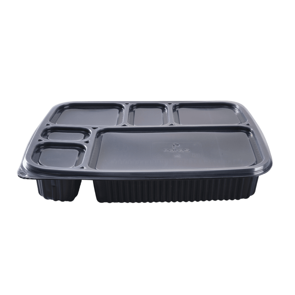 Paras 6CP Parcel Meal Box With Lid | Polypropylene (Plastic)