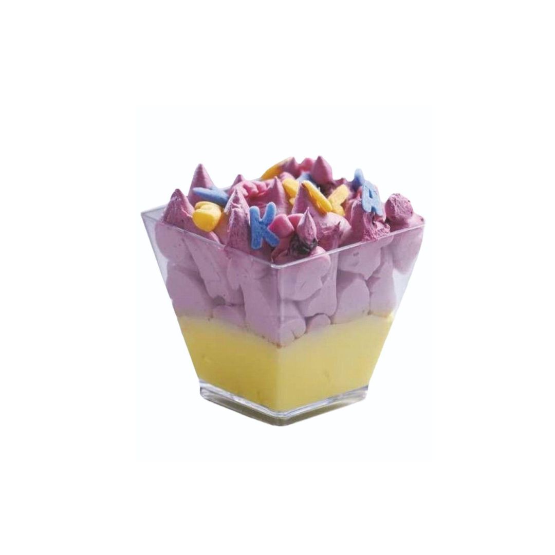 Acrylic Square Mousse / Dessert Cup (60 ml)