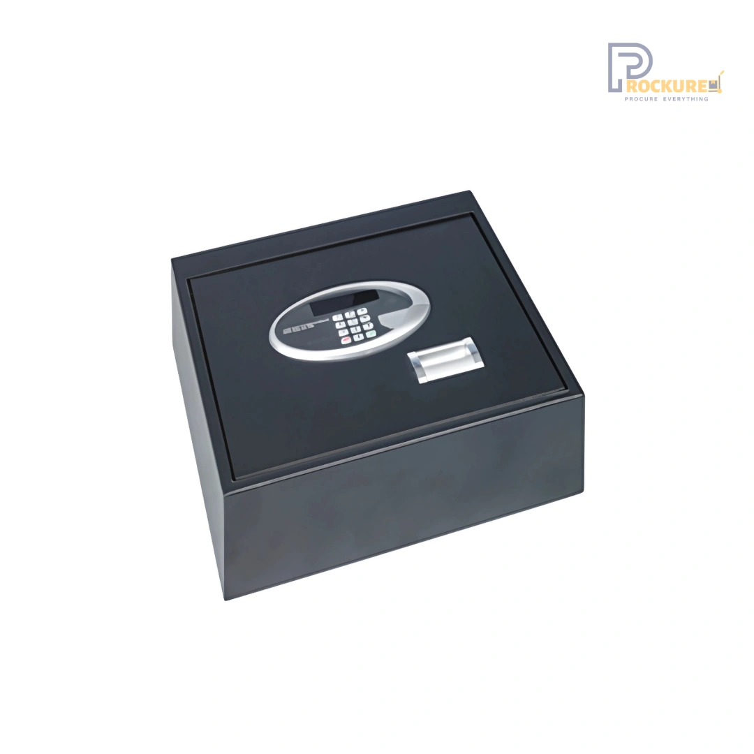 JVD Iconic Plus Top Open Safe - 15" Laptop, Code Lock, 1000 Audit, Keyless, Black