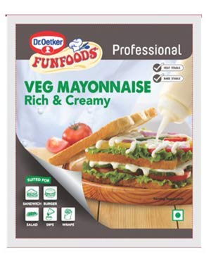 Dr Oetker Funfoods Veg Mayonnaise Rich & Creamy Professional 1 Kg