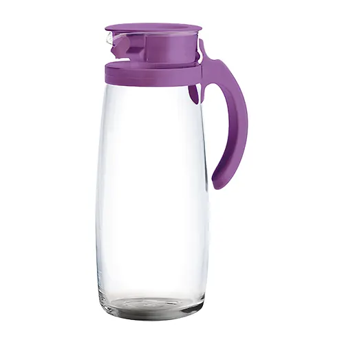 Ocean Divano Glass Water Pitcher with Lid & Handle – 1660 ml | Multicolor