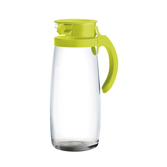 Ocean Divano Glass Water Pitcher with Lid & Handle – 1660 ml | Multicolor 3