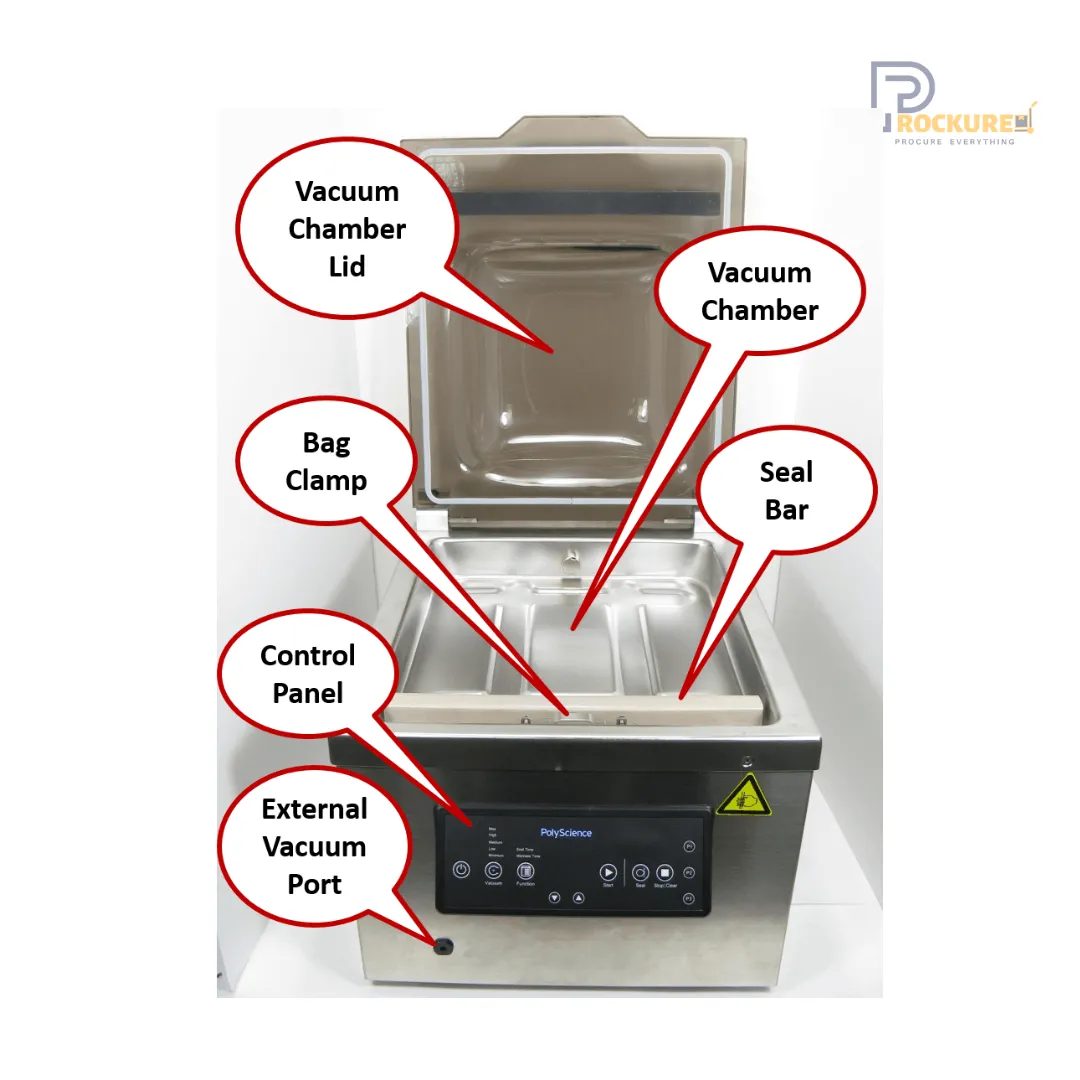 PolyScience 300 Series Commercial Vacuum Sealer – Heavy-Duty Stainless Steel Packing Machine 4