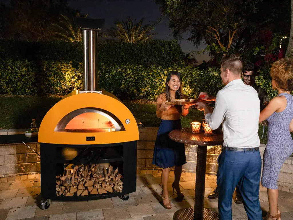 Alfa Forni Moderno Hybrid Gas & Wood Fired Pizza Oven 5 Pizza 85 x 70 cm 6