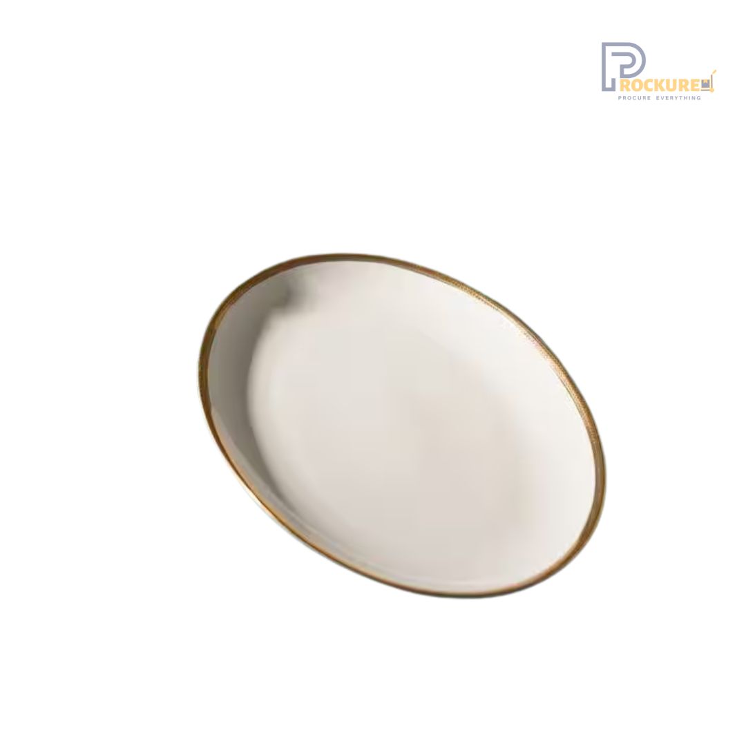 Sanaai Speckled Brown Oval Platter Small Porcelain Crockery - 26 cm (24 Pc Carton)