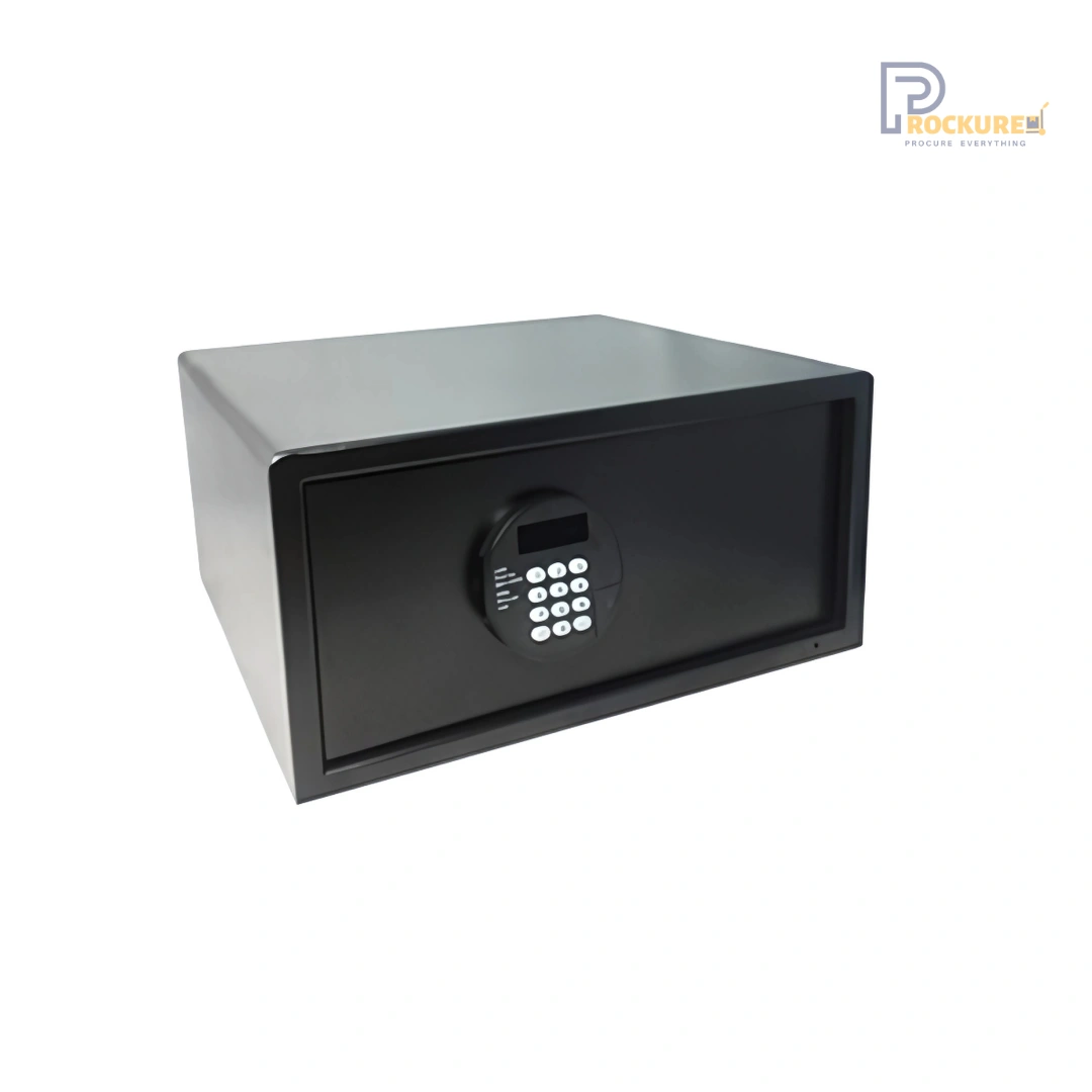 JVD Fortress Plus Safe - 17" Laptop, Code Lock, TN37 Keylock, 200 Audit, Black