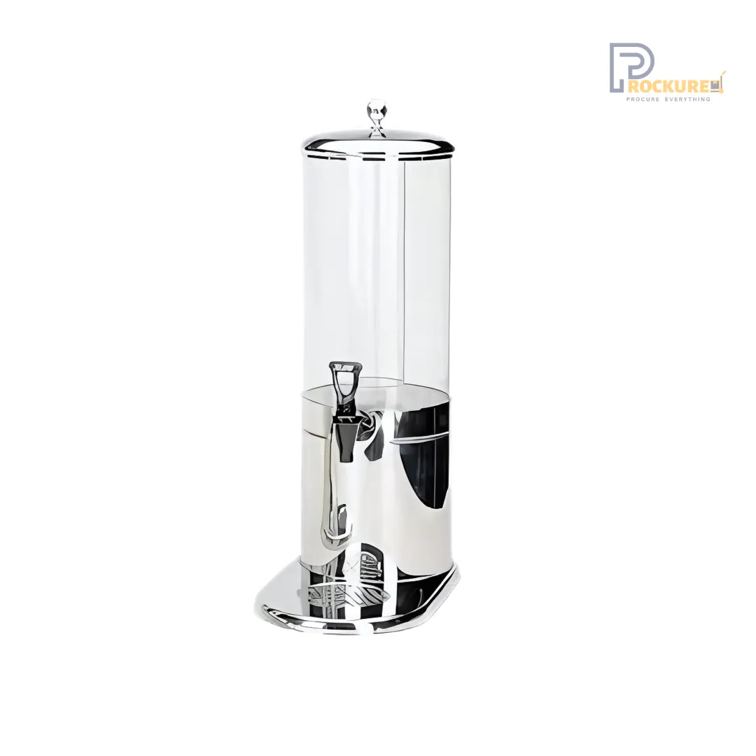 3L Juice Dispenser – Clear Acrylic with Stainless Steel Base