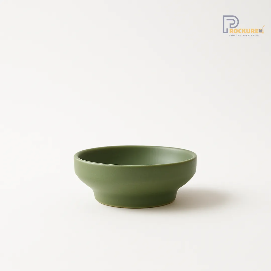 Modern Green Porcelain 8CM Dip Bowl (90 ML) – (Set of 72) – Sanaai