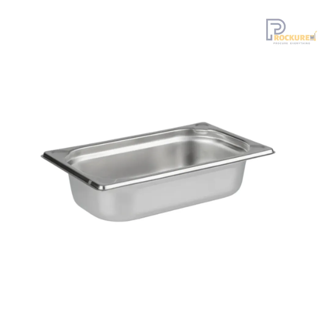 Stainless Steel 304 GN Pans 1/4 – 65mm Deep | 1.7L Gastronorm Pan
