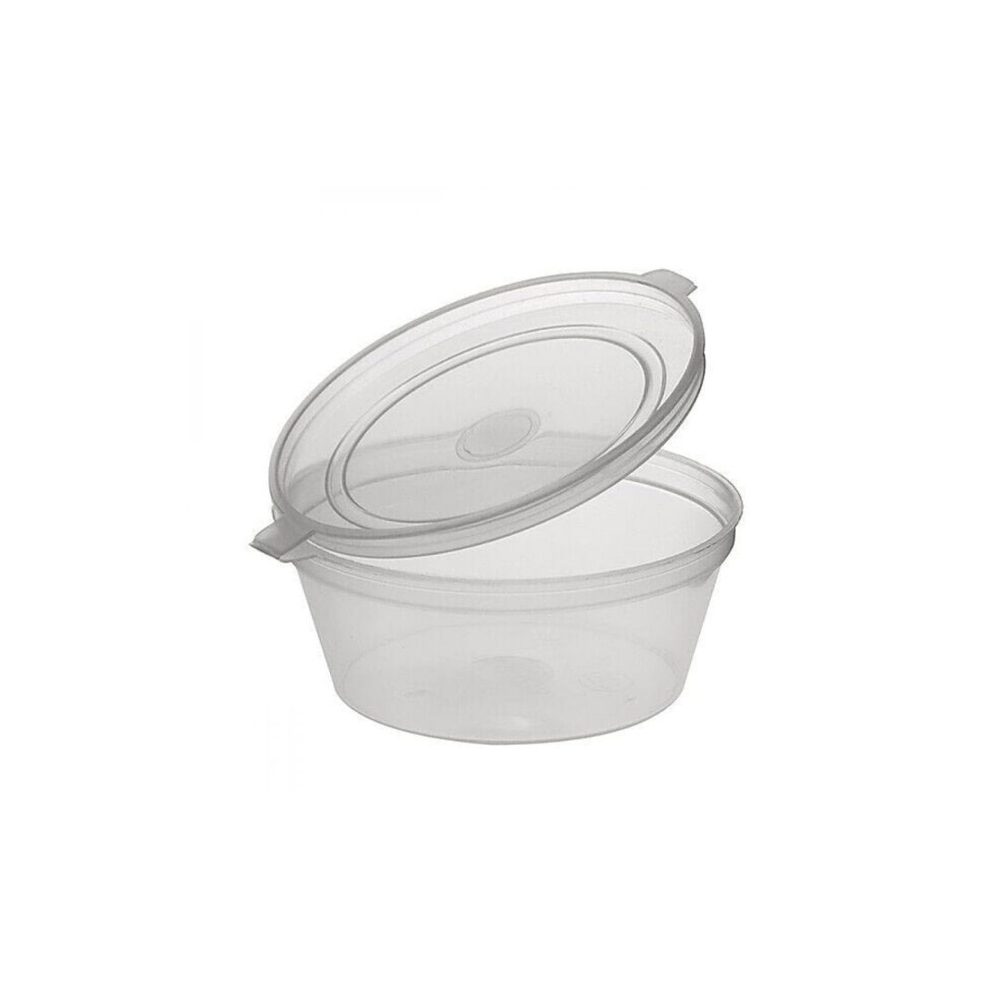 Damati Hinged Plastic Round Container | 50ml(2 Oz)