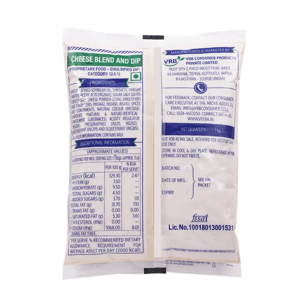 Veeba Cheese Blend and Dip 1 Kg 2