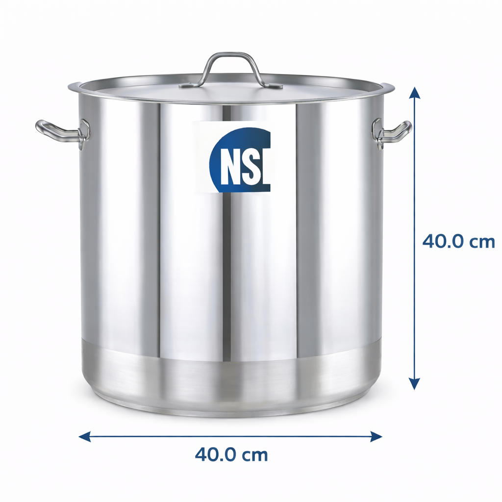 Stainless Steel Cookpot 50 Litre - Professional Cookpot 40x40 cm 7229S/40