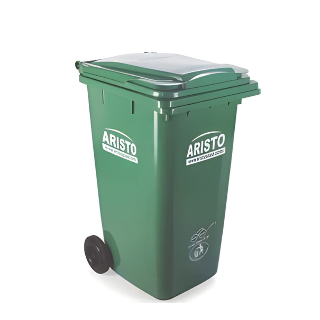 Aristo 90 Litre Square Dustbin with Wheel – Heavy-Duty Plastic Waste Bin