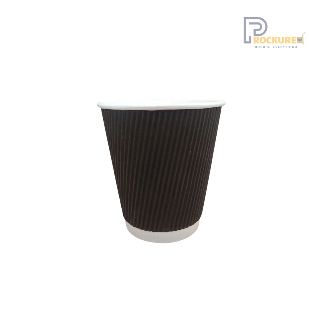 Ripple Black Cup 300 ml (10 Oz/80mm) FPRBC300ML10