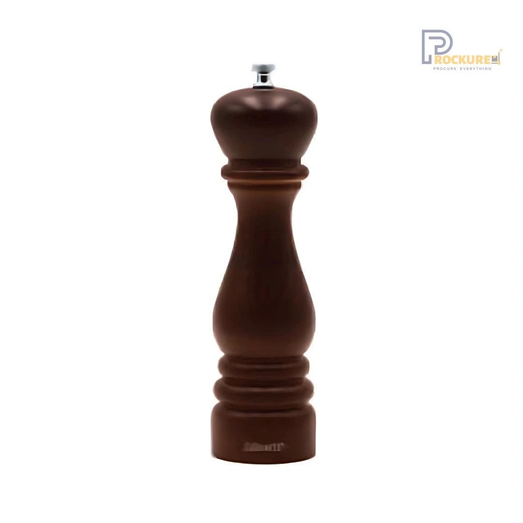 Bisetti Roma Series Pepper Mill 25 cm (Walnut Wood Finishing) | Sleek & Warm