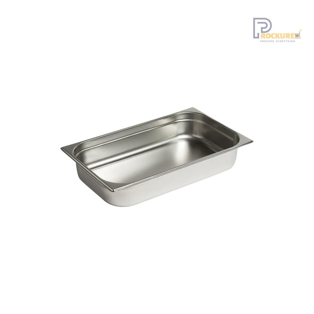 Stainless Steel 202 GN Pan 1/1 – 100mm Deep | 12.5L