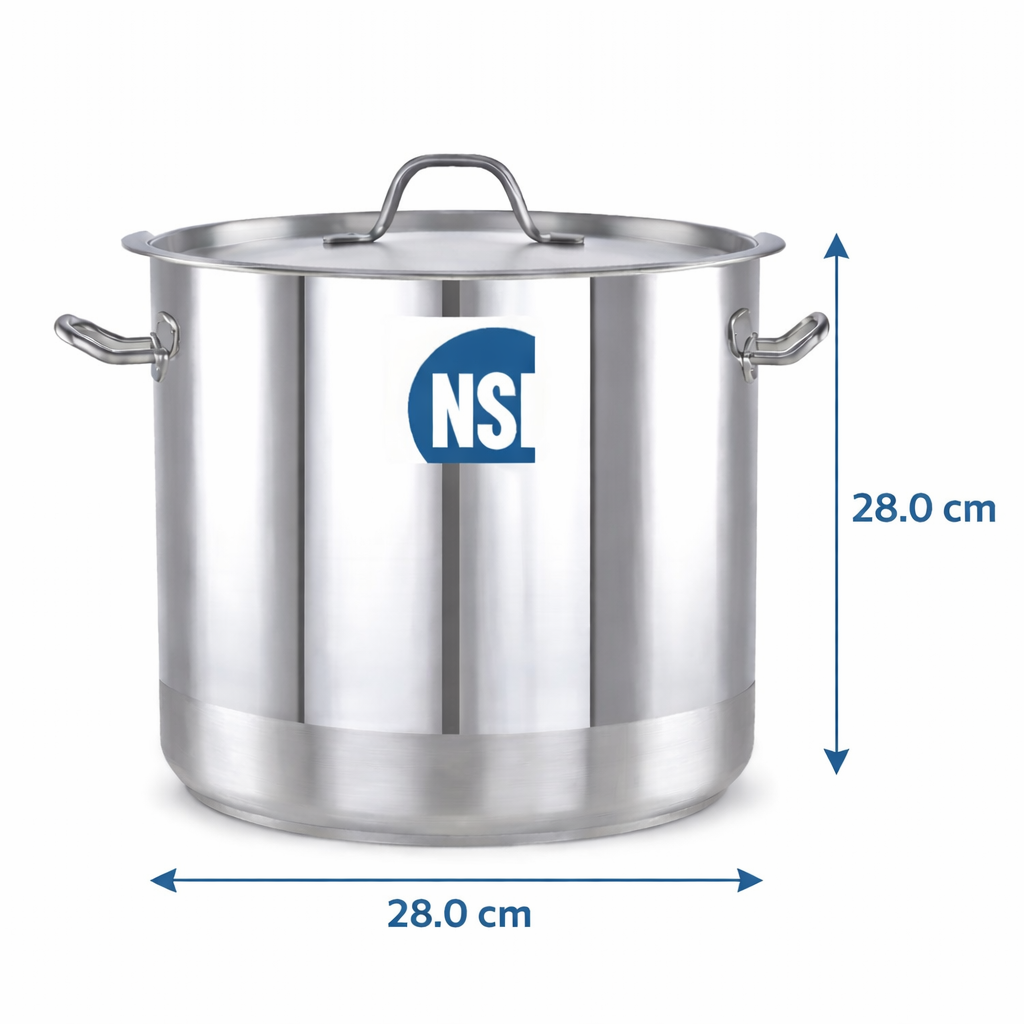 Stainless Steel Cookpot 17 Litre - Pradeep Cookpot Full Size 28 X 28 Cm 17Ltr 7229S/28 2