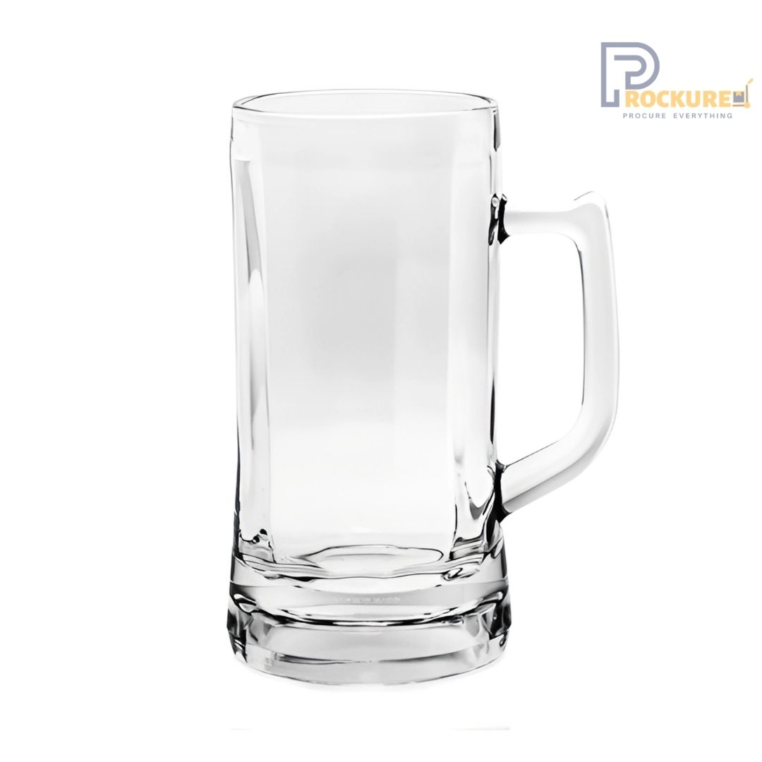 Ocean Munich Beer Mug P00843 - 640 ml Premium Glass for Bars & Restaurants (Carton of 6)