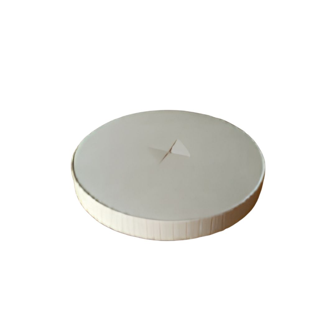 Flat Paper Lids W/O Straw Cut for 8/10 Oz and 130ml Ice Cream (80mm)