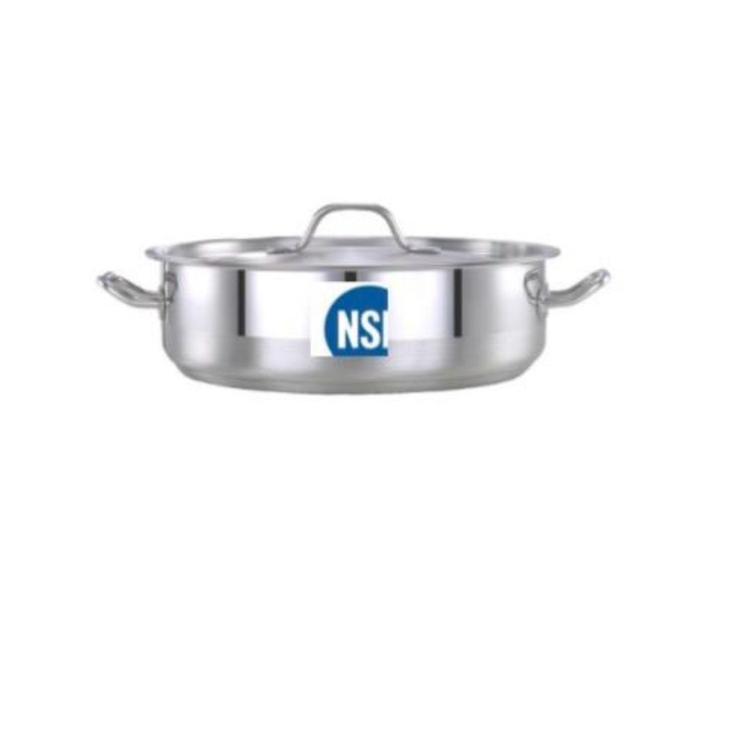 Pradeep Stainless Steel Shallow Cookpot 8 Litre