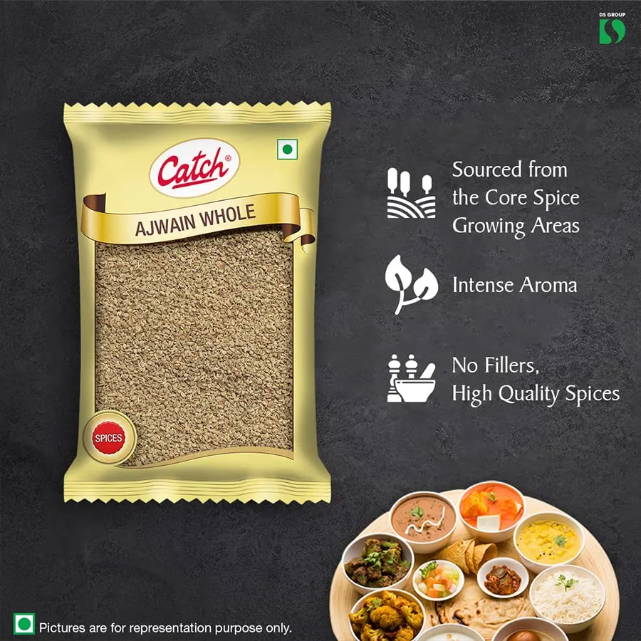 Catch Ajwain 1kg - Whole Ajwain Seeds 5