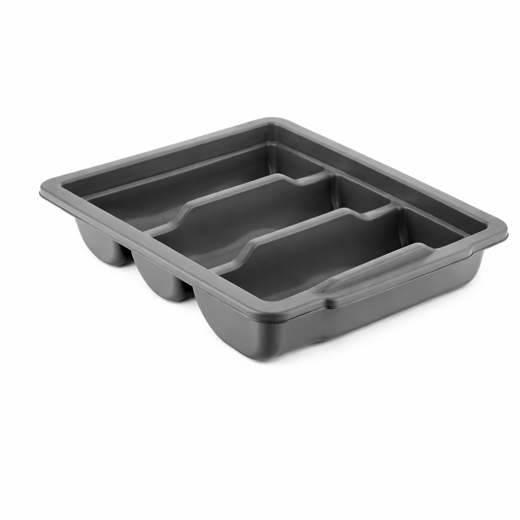 4 Section Plastic Cutlery Tray Organizer