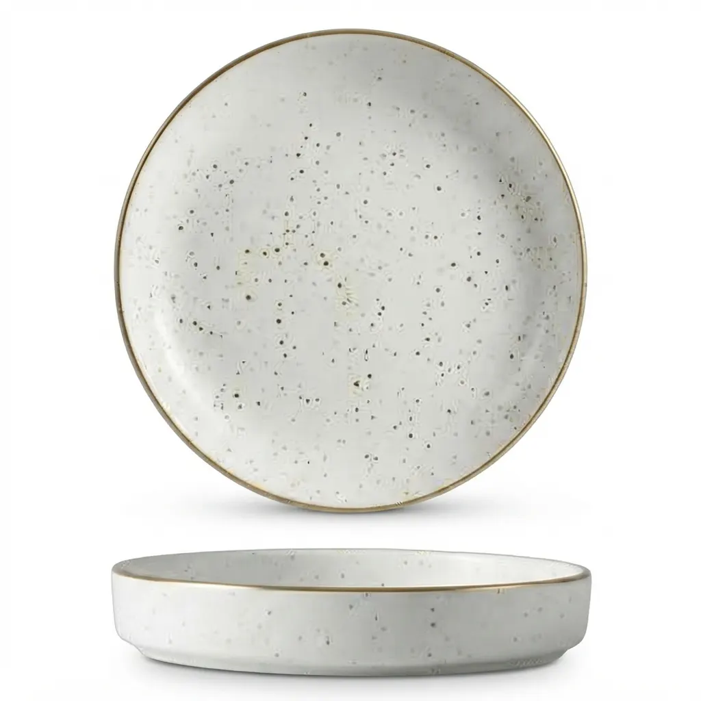 Meraami Polar Ceramic Edge Plate 24 cm