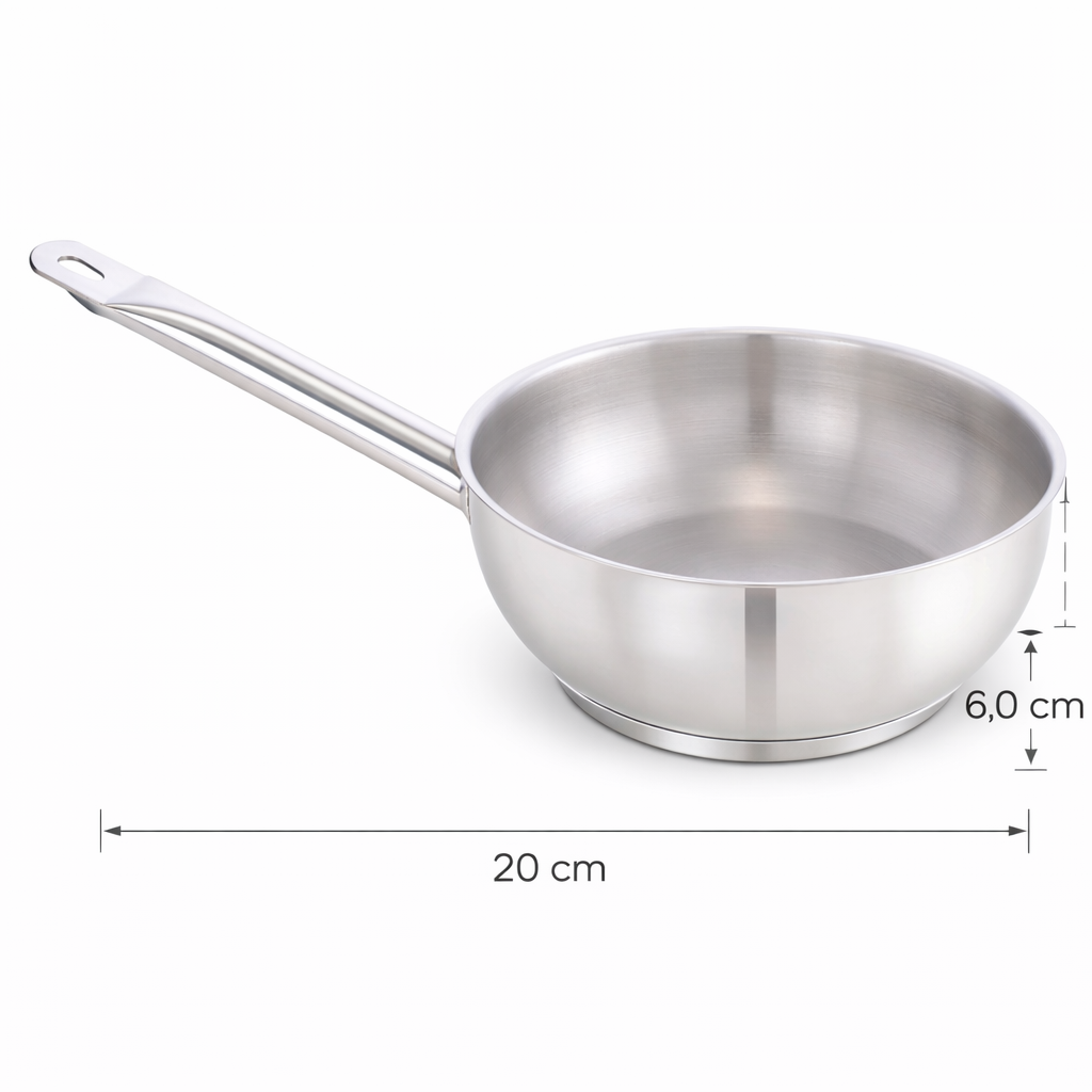 Pradeep Stainless Steel Conical Pan 20 cm