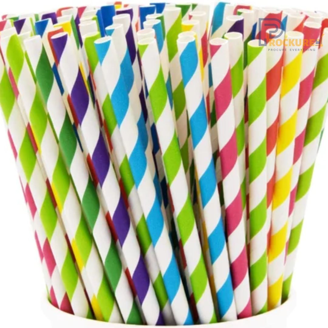 5mm Printed Paper Straws | 330 GSM