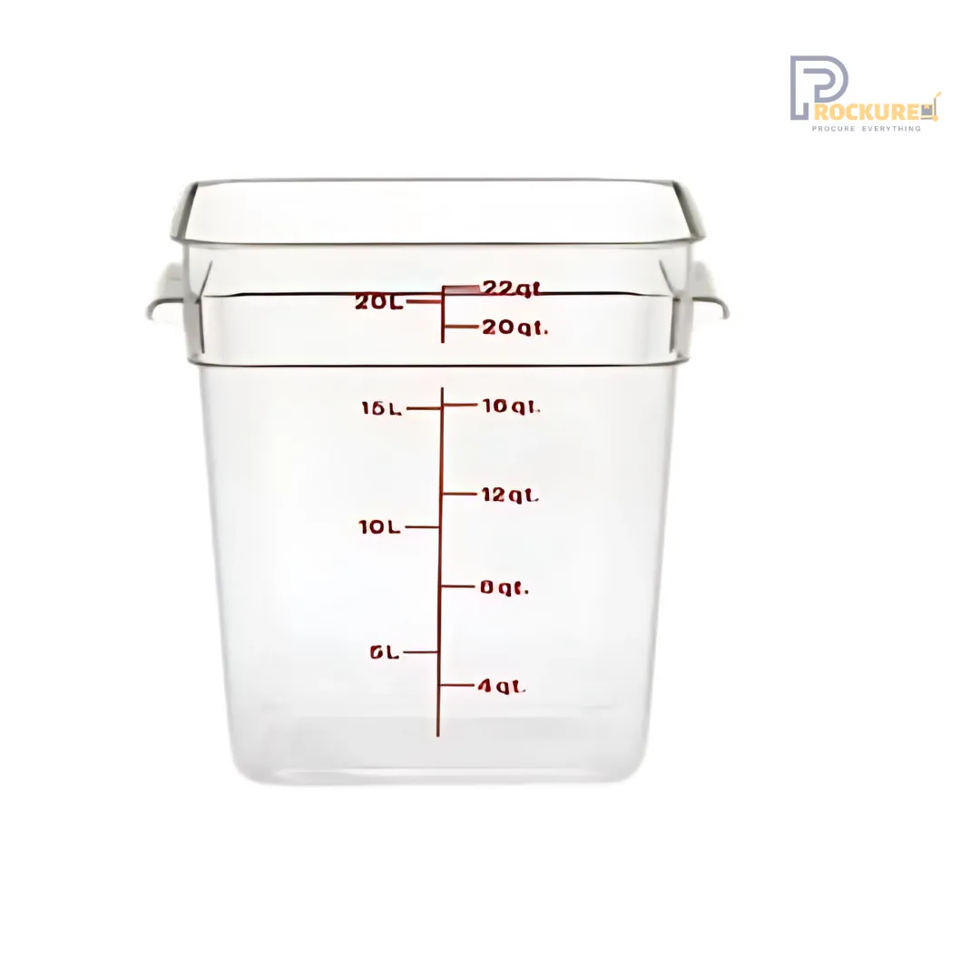 Cambro 22SFSCW Square Storage Container – 22L | Commercial-Grade Food Storage Bin