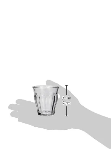 Duralex Picardie Uncolored Glass Tumbler – Cortado Glasses 130 ML (4 3/8 oz) 1024AC 2