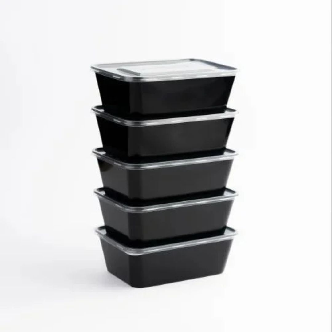 Damati Rectangle Plastic Container with Lid | 1000ml